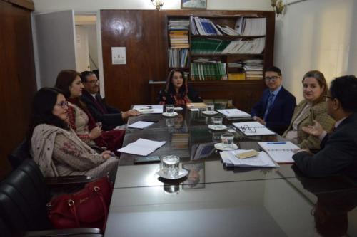Global Affairs Canada Mission visited KPCSW office for discussing activities of Women Empowerment & Political Participation Project along with WEPP-KP team on 25th November 2019